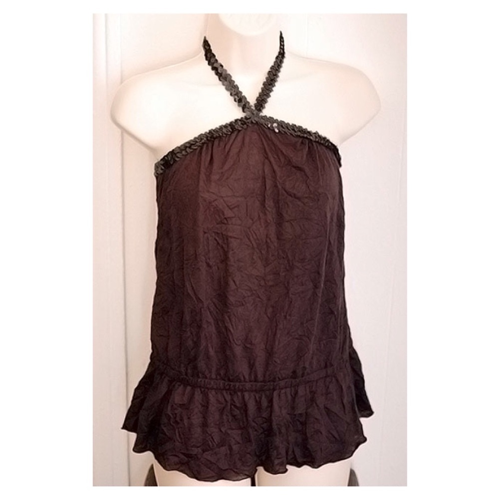 Black halter top